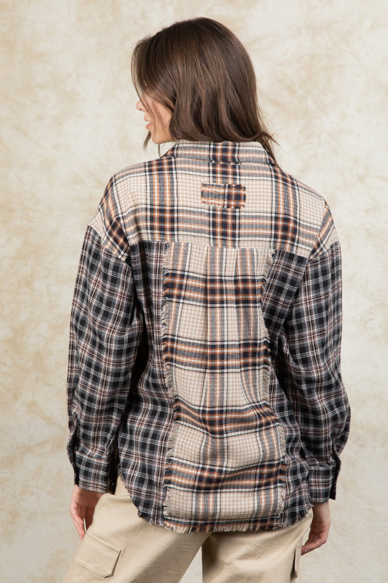 A Statement Contrast Flannel
