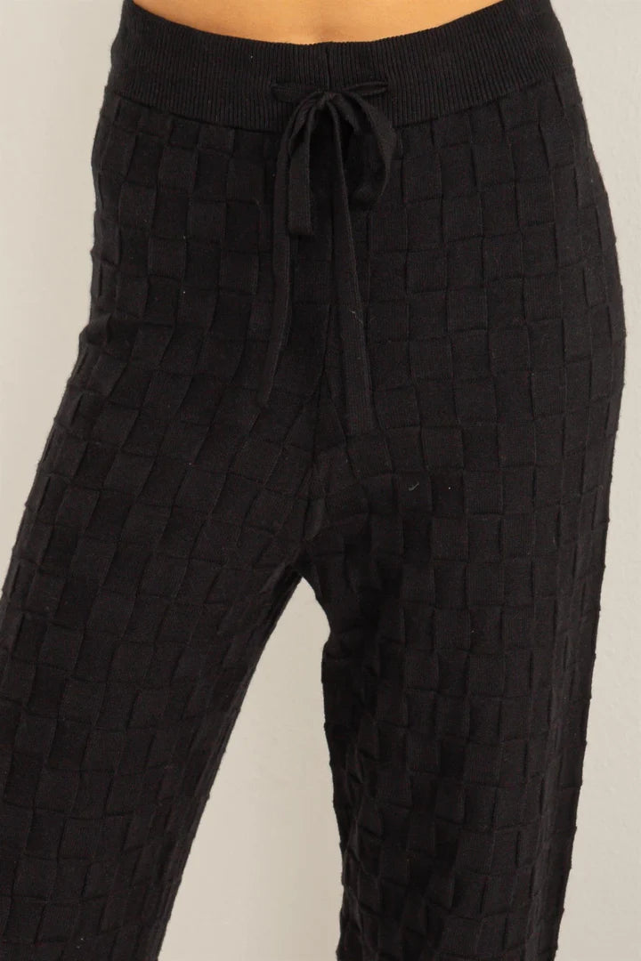 Completely Charmed Basket Weave Sweater Pants