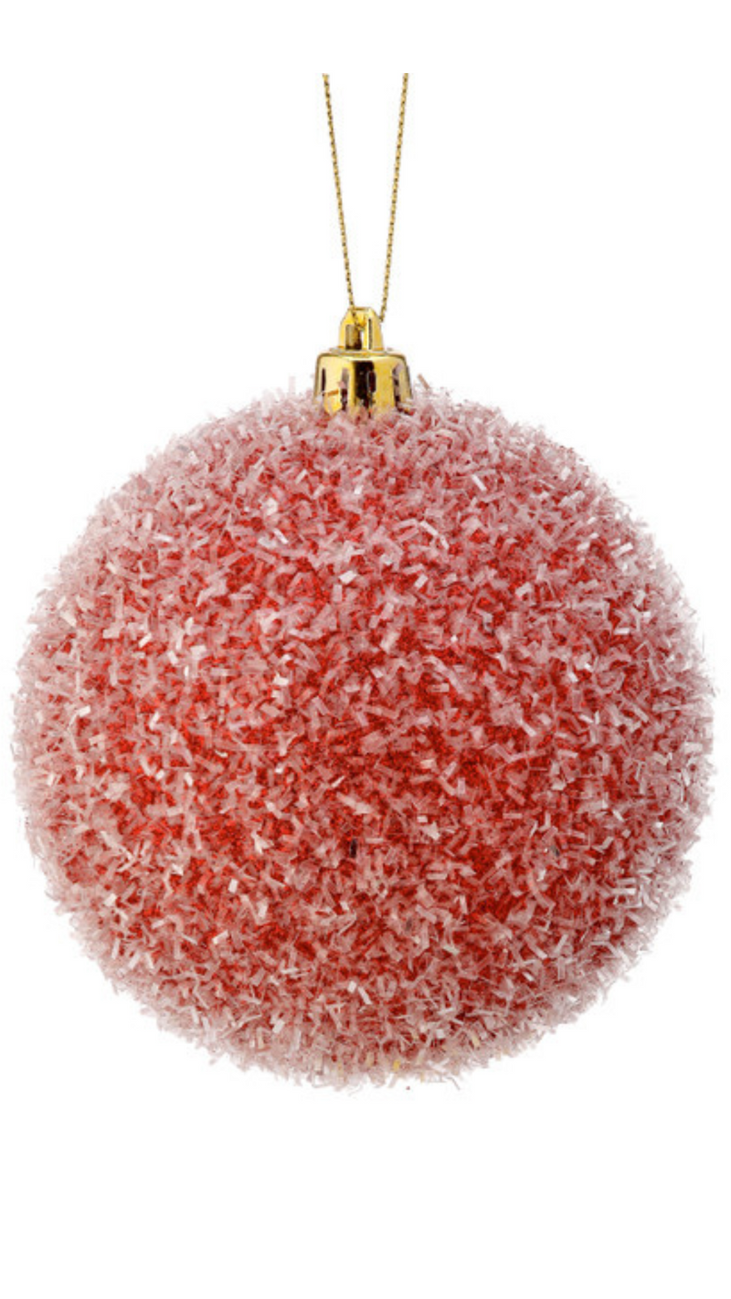4" Cotton Candy Ball Ornament Box/4 count